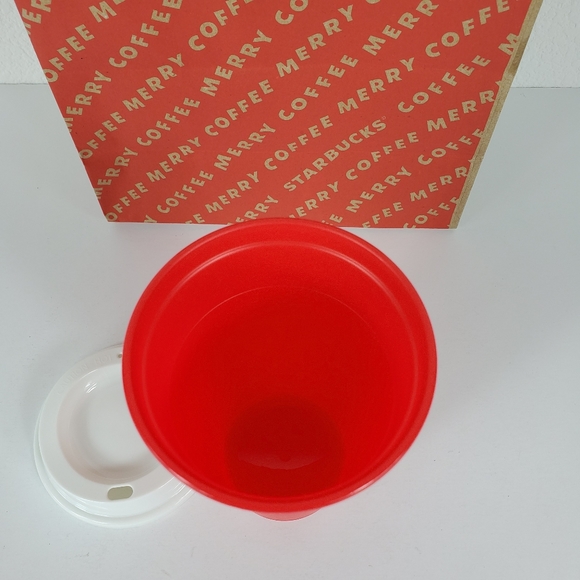 Starbucks Red 'Hand Warmer' Grande 16oz Hot Cup - Picture 4 of 5